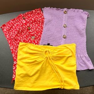 Set of 3 Crop Tops